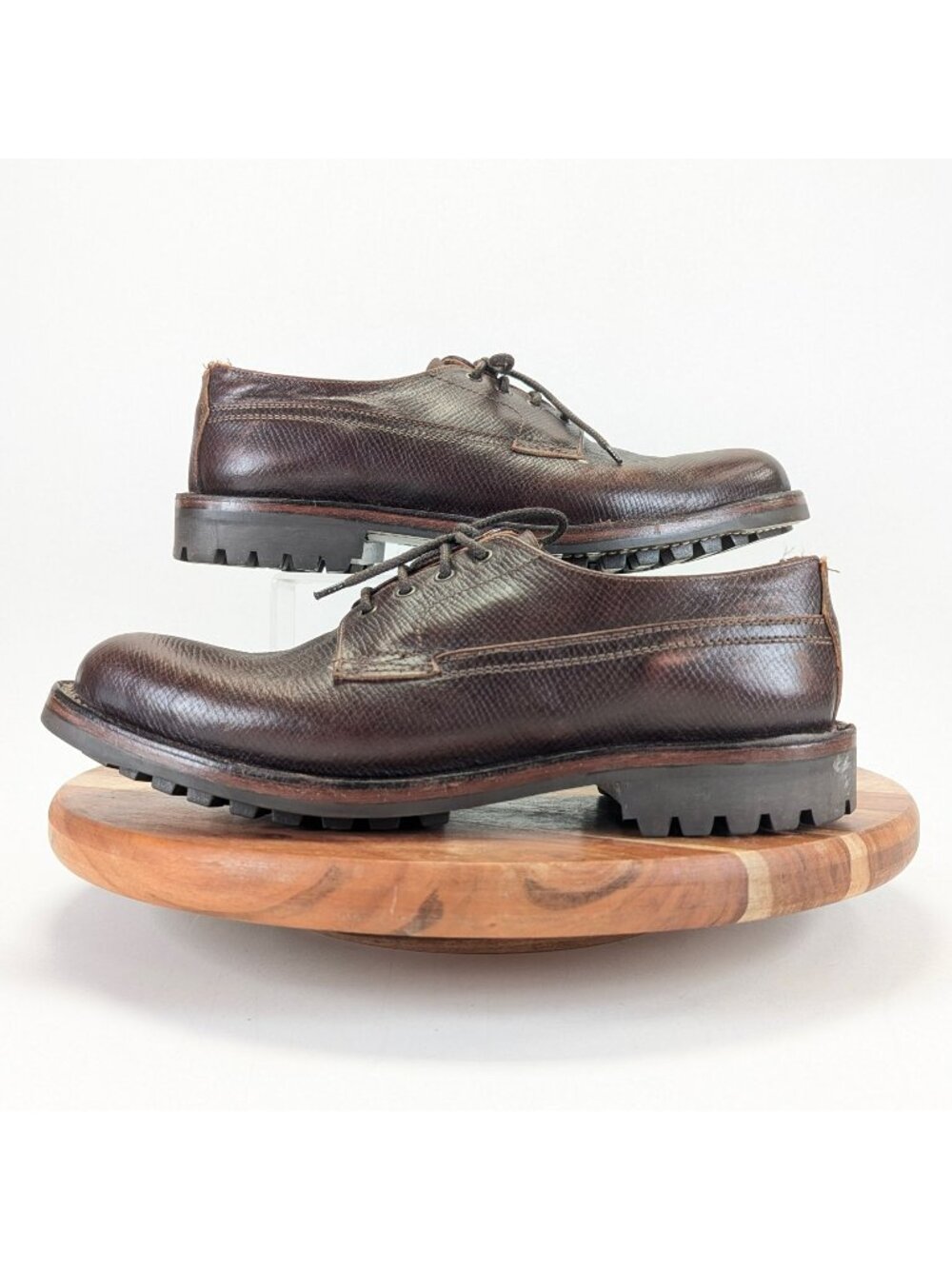 Grenson Victor Men's Size 10.5 G Derby Shoes Lug Sole Leather Dress Shoes